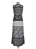 NY Collection Stripes Gray Casual Dress Size L - photo 2