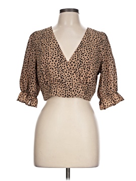Papaya 3/4 Sleeve Blouse (view 1)