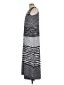 NY Collection Stripes Gray Casual Dress Size L - photo 5