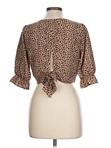 Papaya 3/4 Sleeve Blouse (view 2)