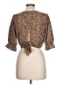 Papaya Brown 3/4 Sleeve Blouse Size L - photo 2
