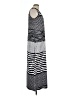 NY Collection Stripes Gray Casual Dress Size L - photo 4