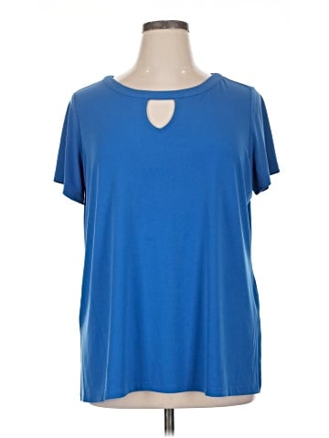 Susan Graver Short Sleeve Top (view 1)