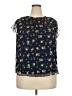 LC Lauren Conrad 100% Polyester Blue Short Sleeve Blouse Size XXL - photo 1