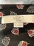 Ann Taylor LOFT 100% Polyester Floral Black Long Sleeve Blouse Size 18 - photo 7