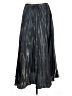 Impressions Metallic Black Formal Skirt Size M - photo 1
