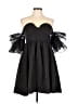 Boohoo 100% Polyester Black Cocktail Dress Size 10 - photo 1