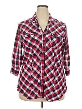 Torrid 3/4 Sleeve Button-Down Shirt (view 1)