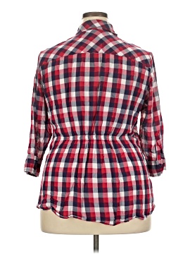 Torrid 3/4 Sleeve Button-Down Shirt (view 2)
