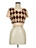 Shein Argyle Brown Cardigan Size 6 - photo 1
