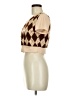Shein Argyle Brown Cardigan Size 6 - photo 5