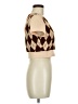 Shein Argyle Brown Cardigan Size 6 - photo 4