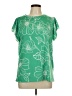 Haptics Green Short Sleeve Blouse Size L - photo 1