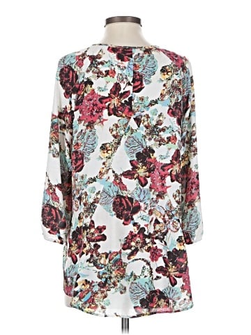 Black Rainn 3/4 Sleeve Blouse (view 2)