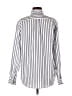 Dockers Stripes Silver White Long Sleeve Button-Down Shirt Size M - photo 2