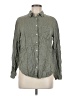 A New Day 100% Rayon Green Long Sleeve Button-Down Shirt Size M - photo 1