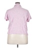 Universal Thread Stripes Pink Short Sleeve Blouse Size XXL - photo 2