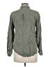 A New Day 100% Rayon Green Long Sleeve Button-Down Shirt Size M - photo 2