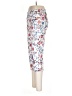New Directions Print White Casual Pants Size 6 - photo 5
