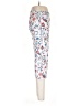 New Directions Print White Casual Pants Size 6 - photo 4