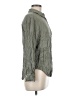 A New Day 100% Rayon Green Long Sleeve Button-Down Shirt Size M - photo 4