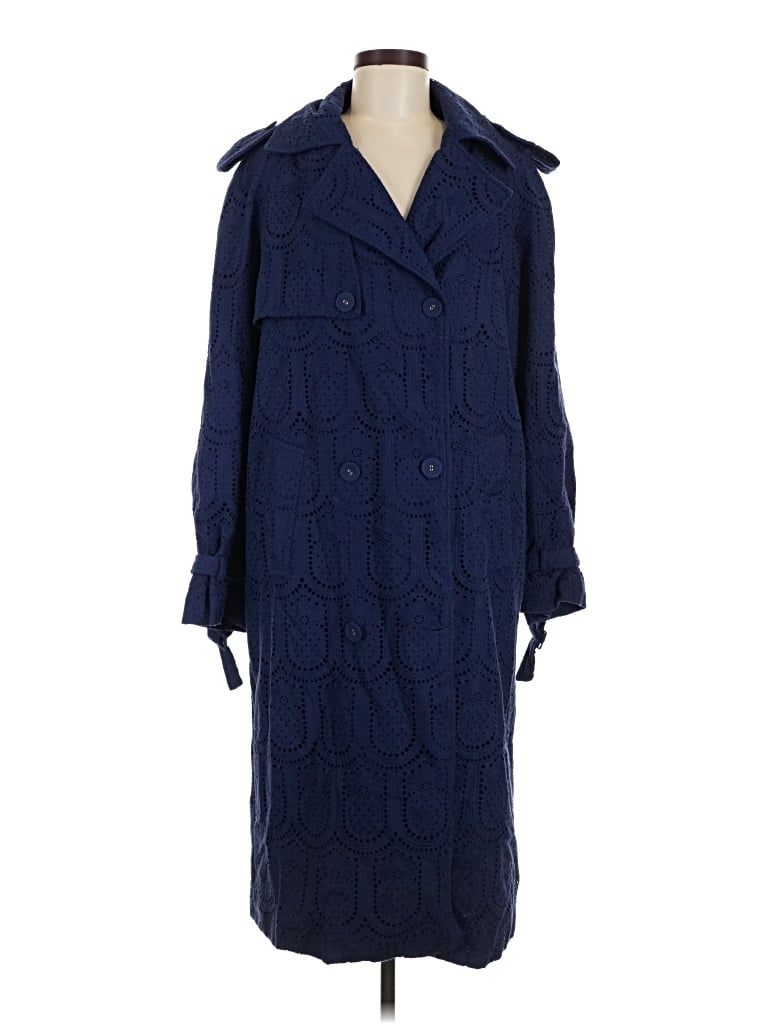 Pre-owned Farm Rio Coat In Blue