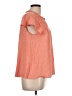 Ella Moss Orange Short Sleeve Blouse Size L - photo 4