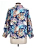 Michelle McDowell Tropical Blue 3/4 Sleeve Blouse Size L - photo 2