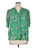 CeCe 100% Polyester Floral Green 3/4 Sleeve Blouse Size XL - photo 1