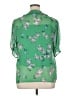 CeCe 100% Polyester Floral Green 3/4 Sleeve Blouse Size XL - photo 2