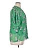 CeCe 100% Polyester Floral Green 3/4 Sleeve Blouse Size XL - photo 4