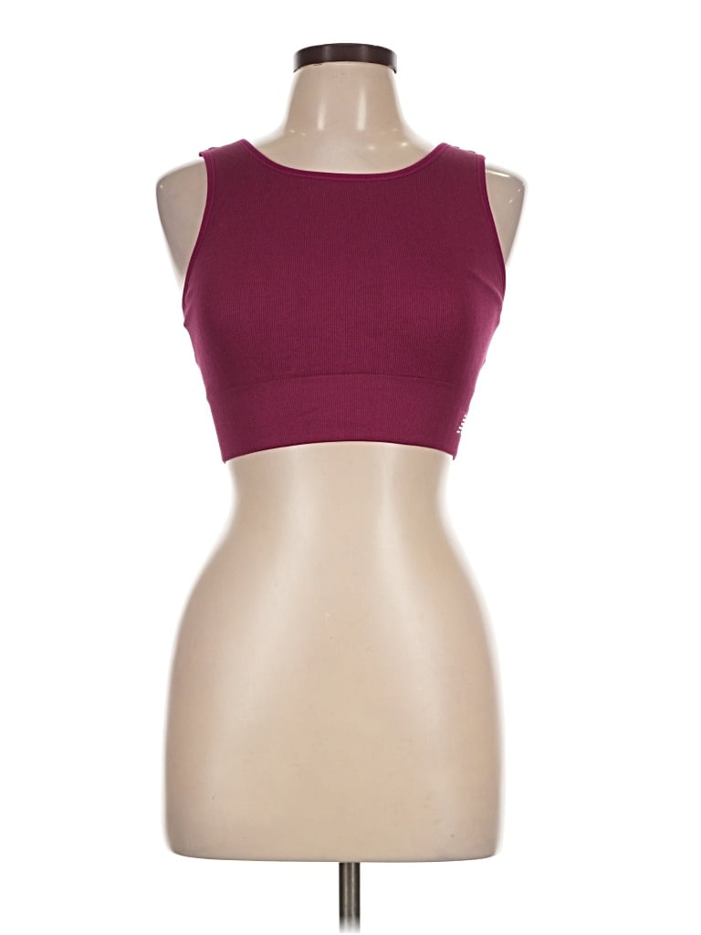 Pre-owned New Balance Sports Bra In Burgundy