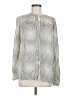 Reiss 100% Viscose Houndstooth Ivory Long Sleeve Blouse Size 6 - photo 1