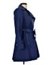 Via Spiga 100% Polyester Blue Trenchcoat Size L - photo 4