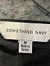 Something Navy 100% Polyester Black 3/4 Sleeve Blouse Size M - photo 7