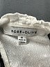 Rose + Olive 100% Rayon Ivory Short Sleeve Blouse Size 1X - photo 7
