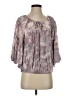Unbranded 100% Rayon Gray 3/4 Sleeve Blouse Size S - photo 1