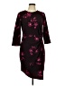 Nine Britton Graphic Burgundy Cocktail Dress Size L - photo 1