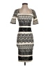 Kardashian Kollection 100% Polyester Graphic Ivory Cocktail Dress Size XS - photo 1