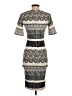 Kardashian Kollection 100% Polyester Graphic Ivory Cocktail Dress Size XS - photo 2