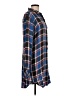 Rails Plaid Blue Casual Dress Size L - photo 4