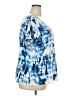 Loralette Tie-dye Blue Short Sleeve T-Shirt Size 2X - photo 4