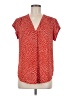 Fun2Fun 100% Polyester Polka Dots Red Short Sleeve Blouse Size M - photo 1