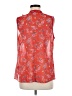 CAbi 100% Polyester Red Sleeveless Blouse Size M - photo 2