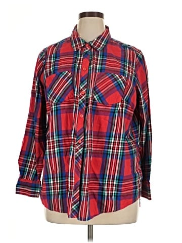 Terra & Sky Long Sleeve Button-Down Shirt (view 1)