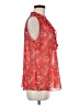 CAbi 100% Polyester Red Sleeveless Blouse Size M - photo 4