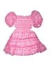 Art Class 100% Polyester Checkered-gingham Pink Dress Size 8 - photo 1