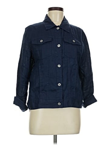 Jones & Co 3/4 Sleeve Button-Down Shirt (view 1)