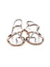 Free People 100% Leather Silver Sandals Size 9 - photo 2