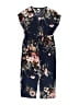Unbranded Floral Blue Romper Size 6 - 7 - photo 1